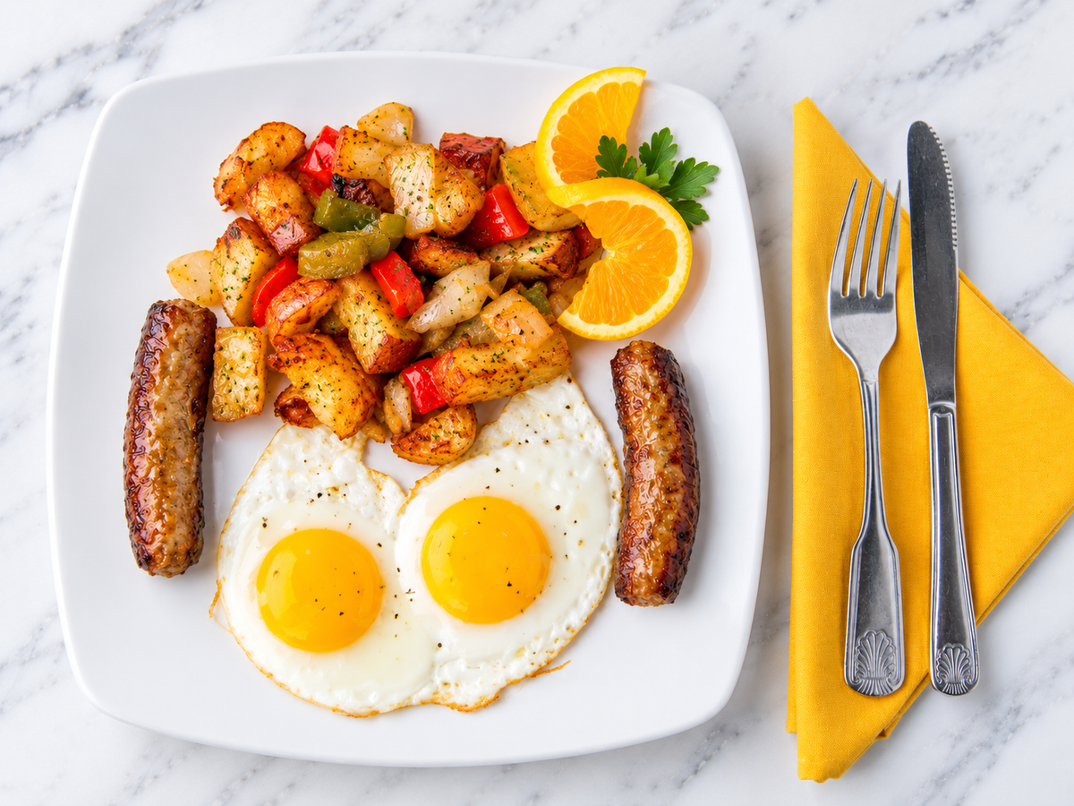 Two Egg Combo at California Grill & Bar in Whittier