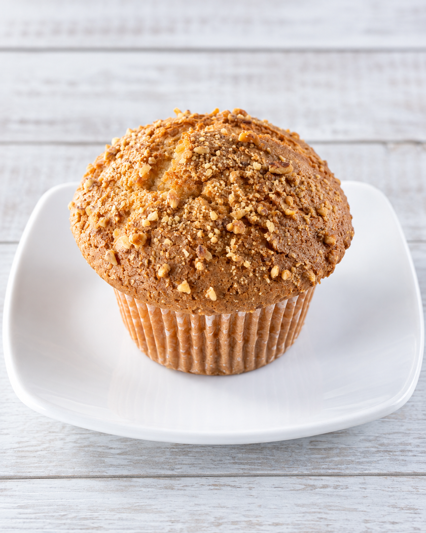 Fresh baked banana nut muffin at California Grill & Bar in Whittier