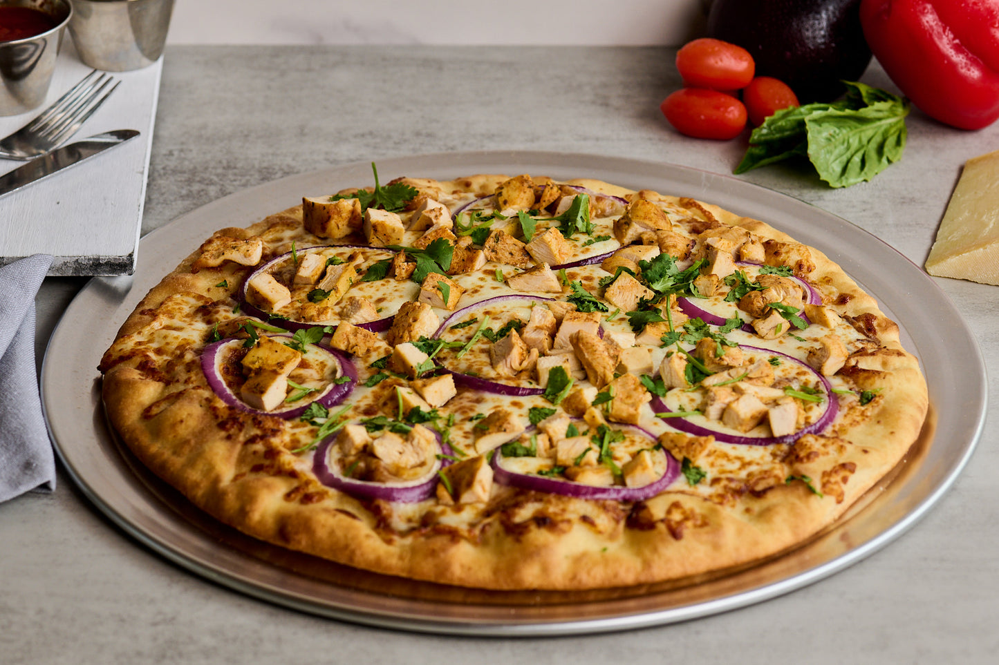 CG LG BBQ Chicken Pizza