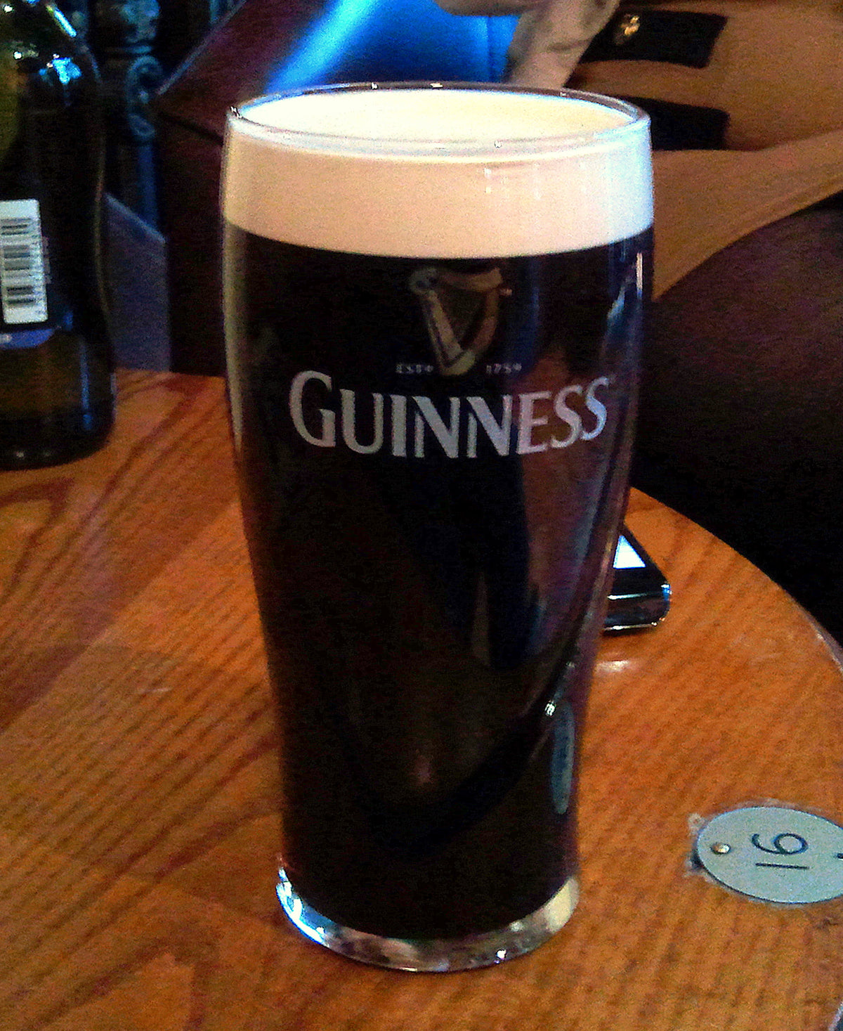Pint of Guinness stout