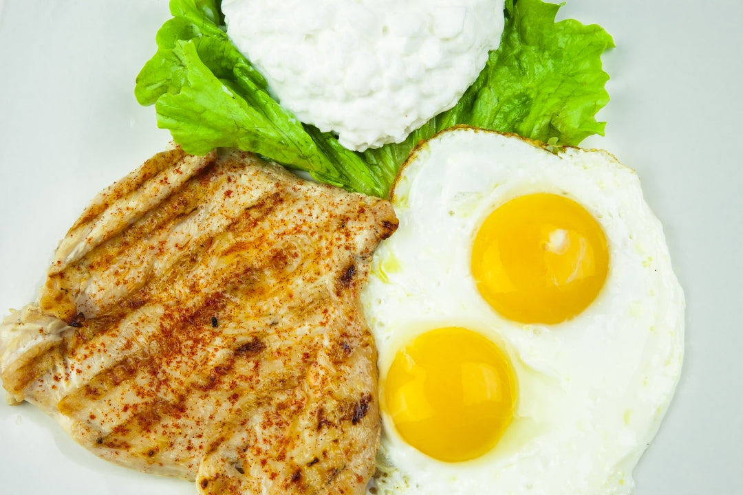 Hamburger & Eggs at California Grill & Bar in Whittier