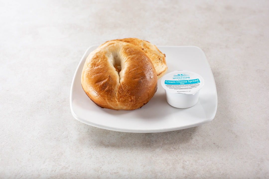 Bagel and Cream Cheese at California Grill & Bar in Whittier
