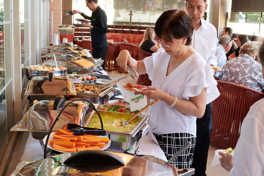 California Grill catering buffet served at a Whittier community event