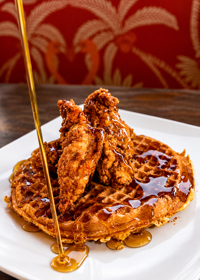 Chicken and waffles
