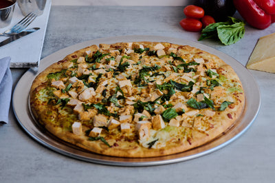 CG Large Chicken Pesto Alfredo Pizza at California Grill & Bar in Whittier