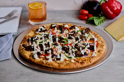 CG Large Mediterranean Pizza at California Grill & Bar in Whittier