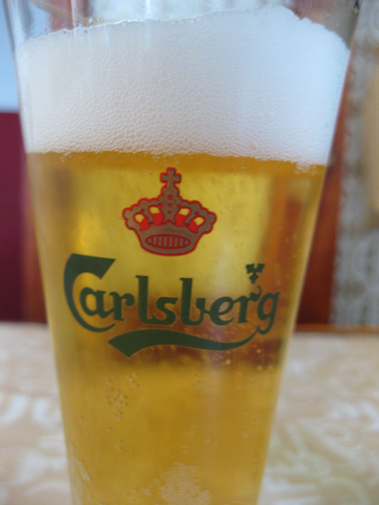 Golden lager in a glass