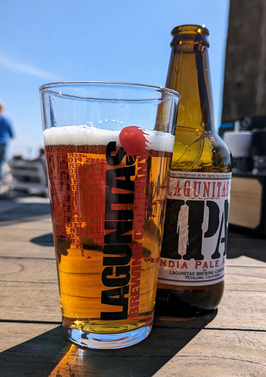 Glass of IPA beer