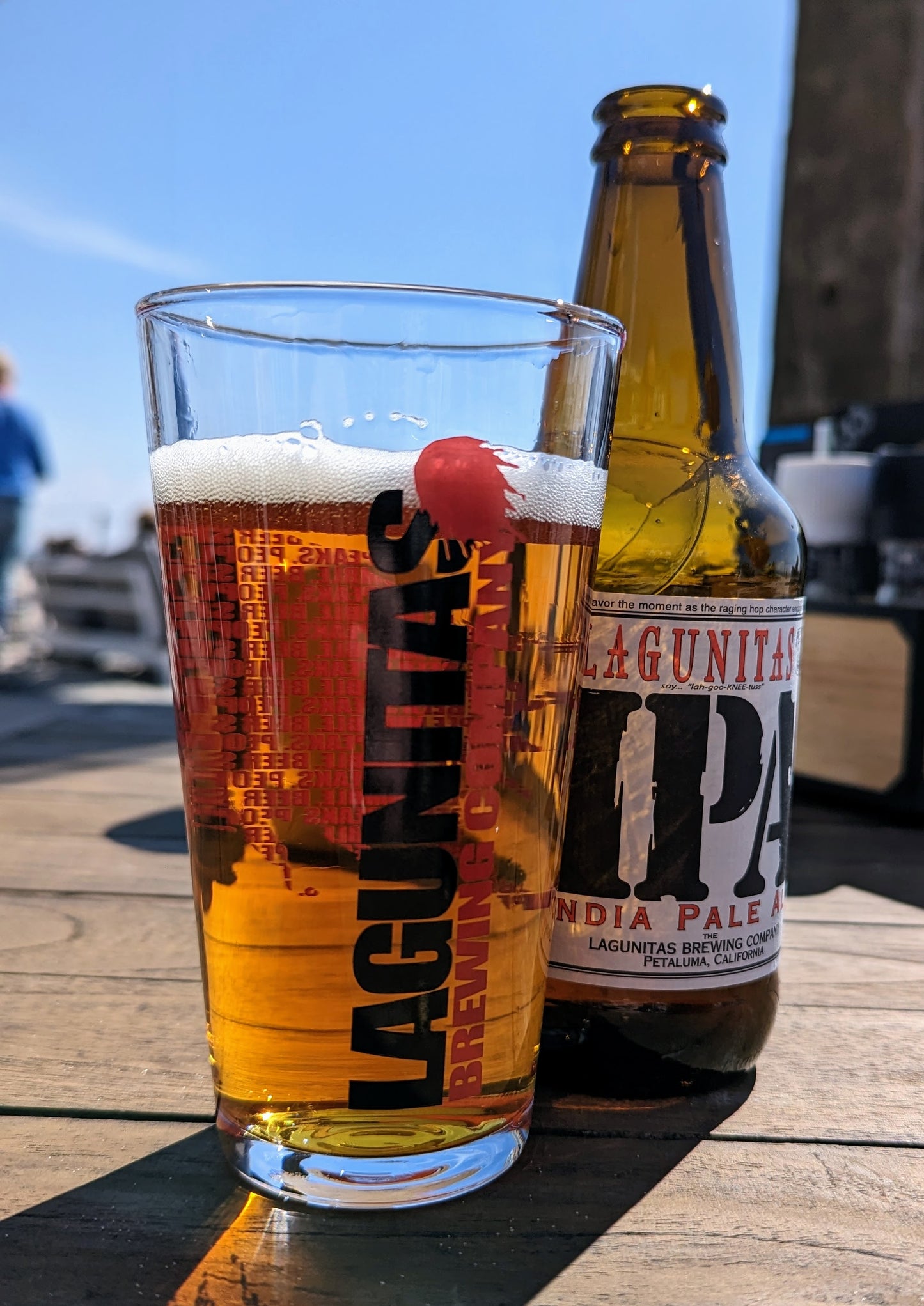 Glass of IPA beer