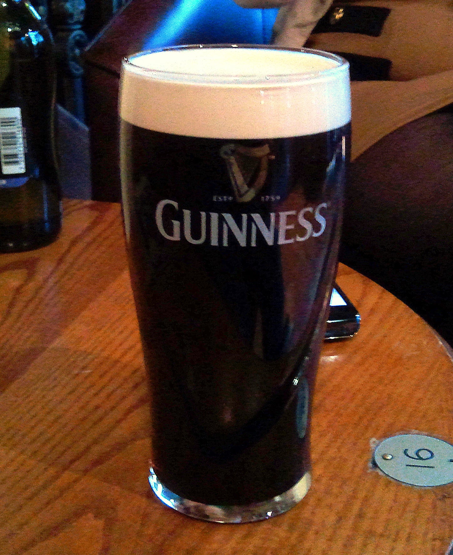 Dark beer in a glass