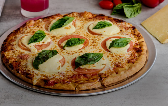 Fresh hand-tossed pizza at California Grill & Bar