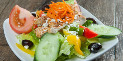 Mediterranean Salad catering tray at California Grill & Bar in Whittier