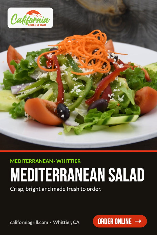 Mediterranean salad at California Grill & Bar in Whittier