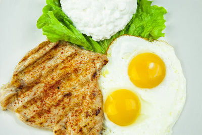 Hamburger & Eggs at California Grill & Bar in Whittier
