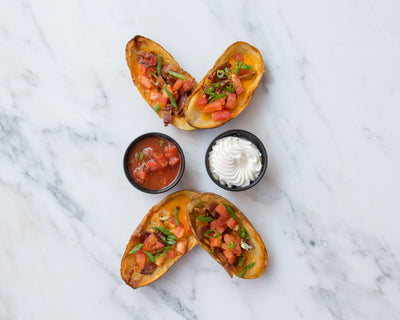 California Skins loaded potato skins at California Grill & Bar in Whittier