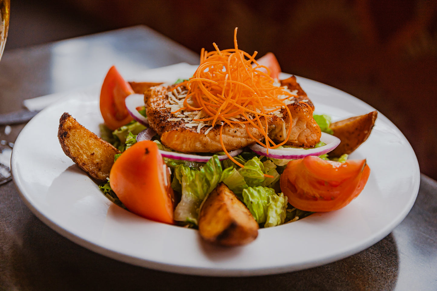 Grilled Salmon Salad