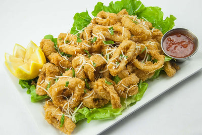 Fried Calamari appetizer at California Grill & Bar in Whittier