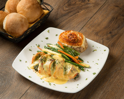 Stuffed Chicken with spinach and feta at California Grill & Bar in Whittier