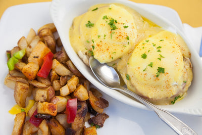 Eggs Benedict at California Grill & Bar in Whittier