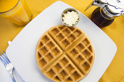 Waffle Combo breakfast at California Grill & Bar in Whittier